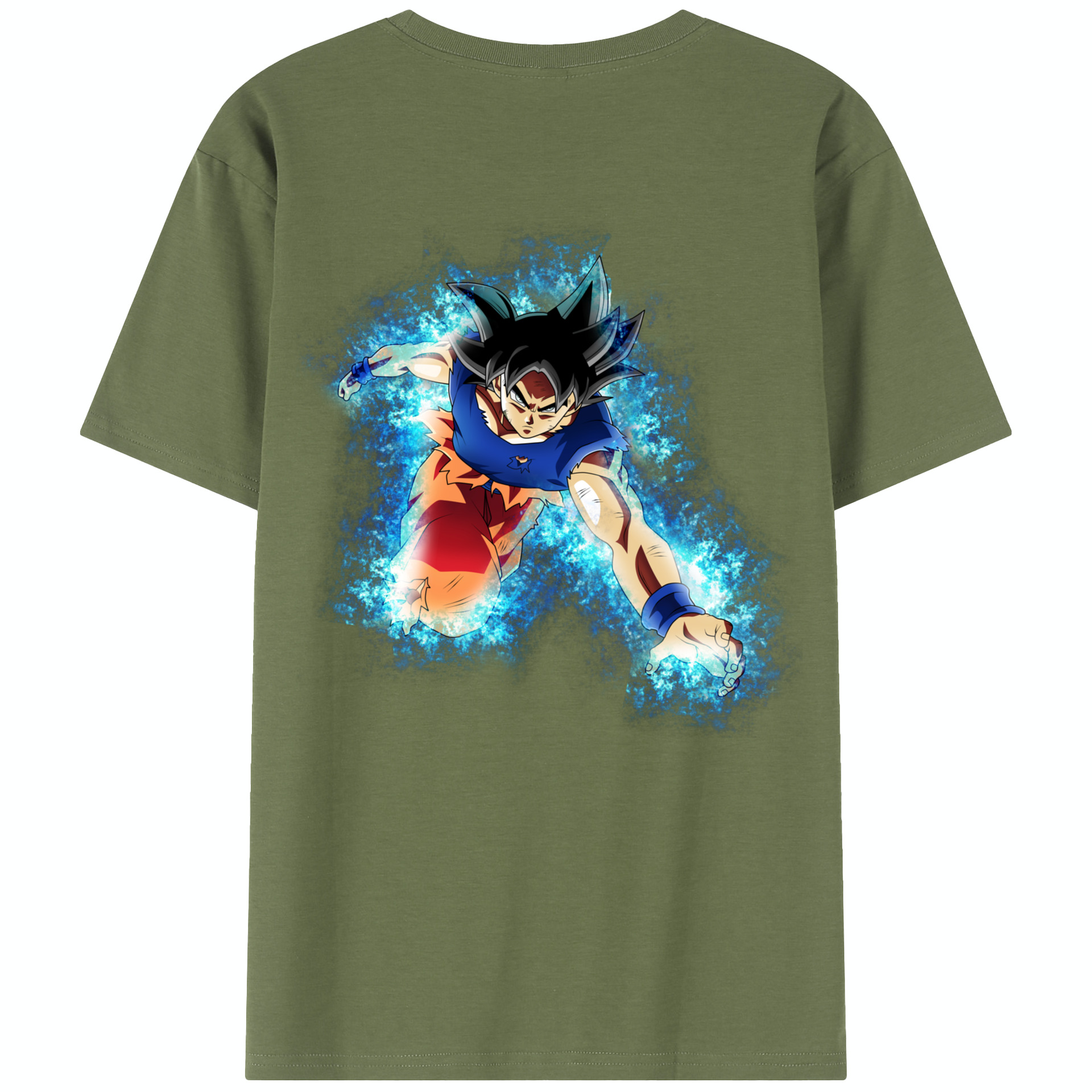 （画像用） ドラゴンボール 孫悟空（そん ごくう）Son Goku カカロット DRAGON BALL Kakarotto 綿100％半袖Tシャツ（背面プリント）